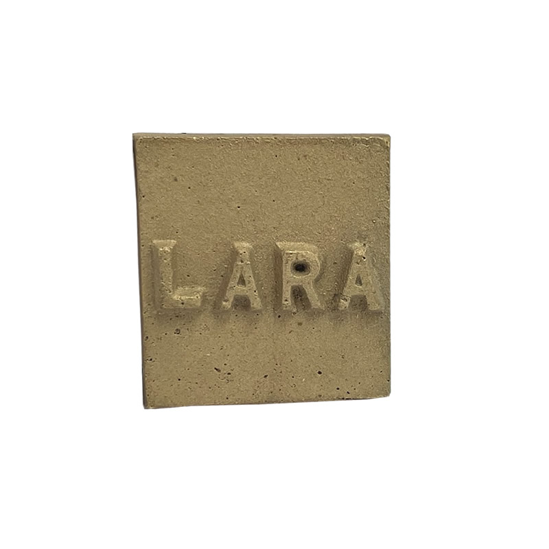 Lara Steam Chest Cover Name Plate - Gun Metal